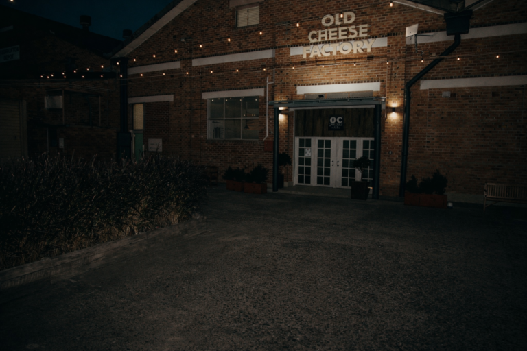 Old Cheese Factory at twilight